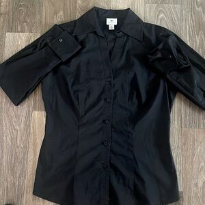 Worthington stretch women’s size 6 long sleeve button down shirt